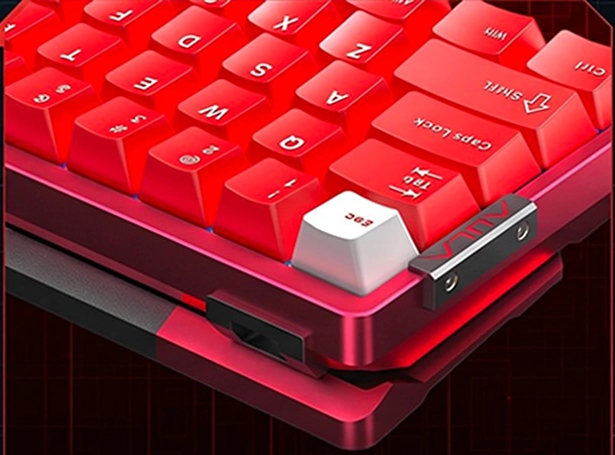 Smooth, clear keycaps