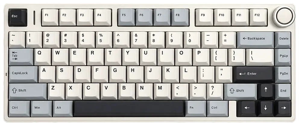 F75 Blue + White + Purple keyboard